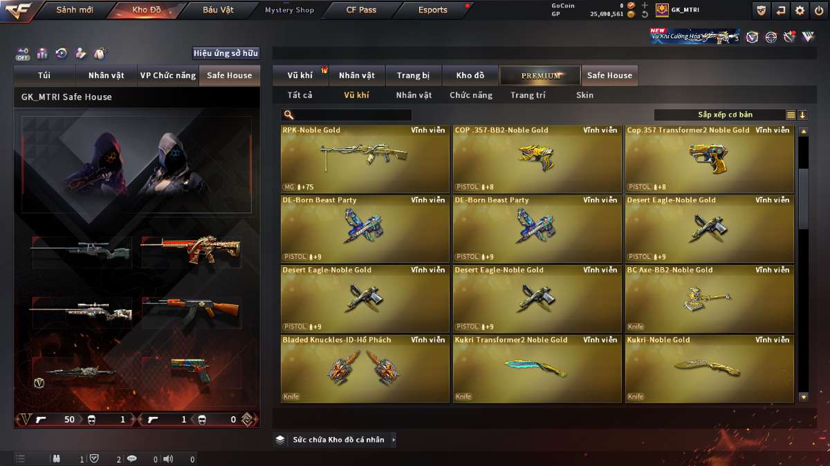 shop acc cf uy tin gia re